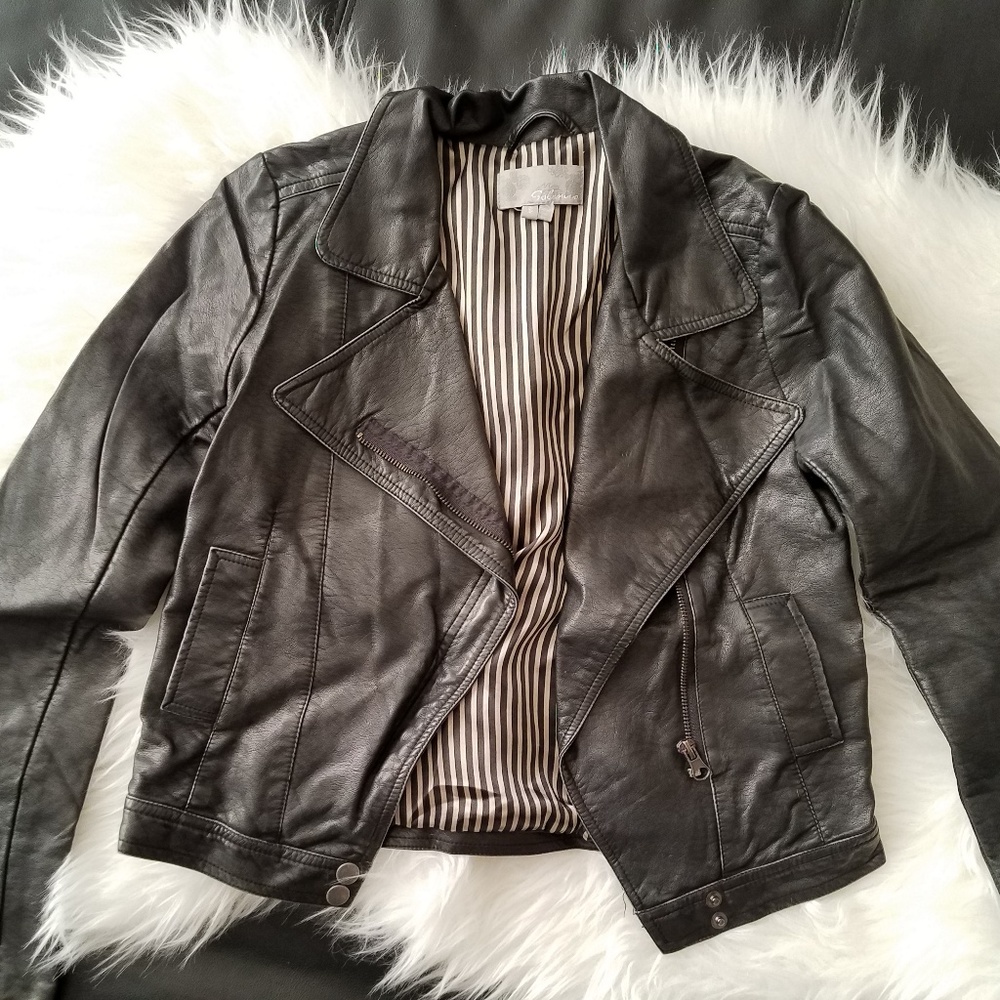 Black Vegan Leather Jacket